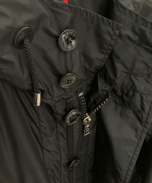 MONCLER（モンクレール）MONCLER (モンクレール) ナイロンフーデッドコート ブラック サイズ:2の古着・服飾アイテム