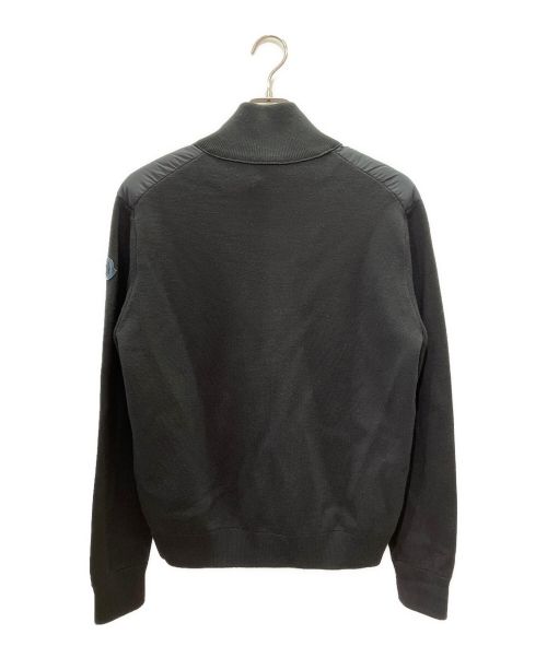 MONCLER（モンクレール）MONCLER (モンクレール) ダウン切替ニットジャケット ブラック サイズ:Mの古着・服飾アイテム
