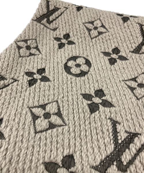 LOUIS VUITTON（ルイ ヴィトン）LOUIS VUITTON (ルイ ヴィトン) エシャルプマフラー グレーの古着・服飾アイテム
