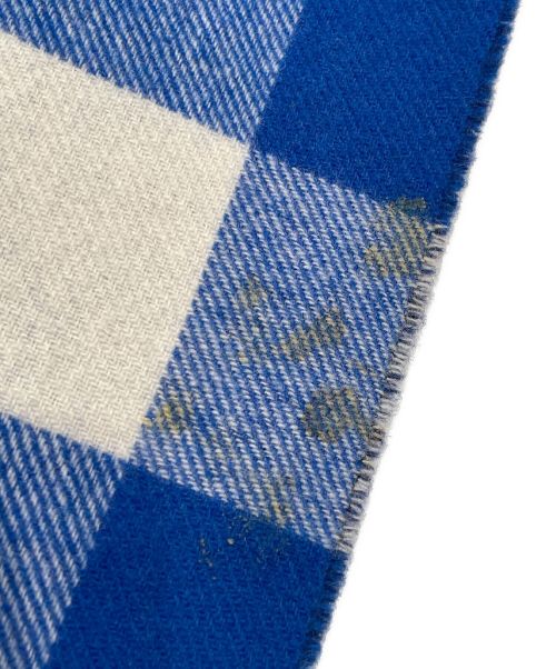 LOUIS VUITTON（ルイ ヴィトン）LOUIS VUITTON (ルイ ヴィトン) エシャルプモノグラムチェックマフラー ブルーの古着・服飾アイテム