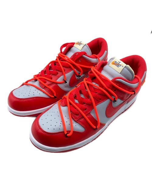 OFFWHITE（オフホワイト）OFFWHITE (オフホワイト) NIKE (ナイキ) NIKE DUNK LOW UNIVERSITY RED バーシティレッド サイズ:27.5cm(US 9.5)の古着・服飾アイテム