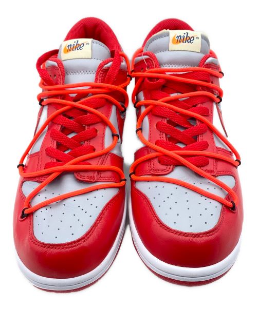 OFFWHITE（オフホワイト）OFFWHITE (オフホワイト) NIKE (ナイキ) NIKE DUNK LOW UNIVERSITY RED バーシティレッド サイズ:27.5cm(US 9.5)の古着・服飾アイテム