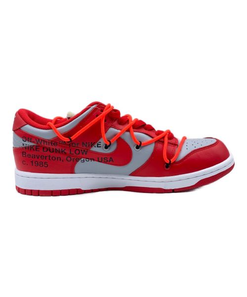 OFFWHITE（オフホワイト）OFFWHITE (オフホワイト) NIKE (ナイキ) NIKE DUNK LOW UNIVERSITY RED バーシティレッド サイズ:27.5cm(US 9.5)の古着・服飾アイテム