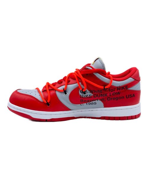 OFFWHITE（オフホワイト）OFFWHITE (オフホワイト) NIKE (ナイキ) NIKE DUNK LOW UNIVERSITY RED バーシティレッド サイズ:27.5cm(US 9.5)の古着・服飾アイテム