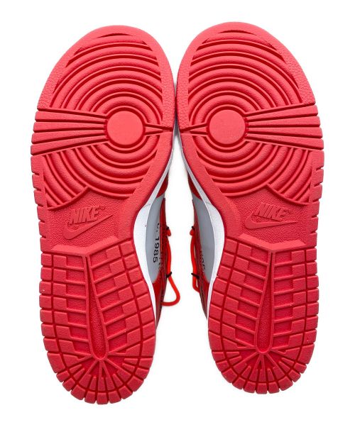OFFWHITE（オフホワイト）OFFWHITE (オフホワイト) NIKE (ナイキ) NIKE DUNK LOW UNIVERSITY RED バーシティレッド サイズ:27.5cm(US 9.5)の古着・服飾アイテム