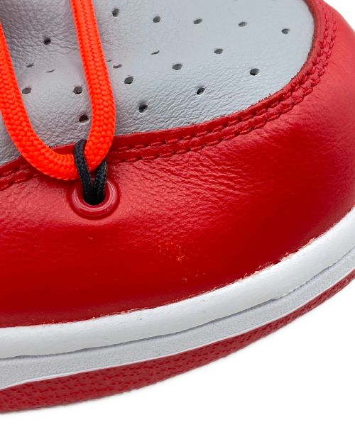 OFFWHITE（オフホワイト）OFFWHITE (オフホワイト) NIKE (ナイキ) NIKE DUNK LOW UNIVERSITY RED バーシティレッド サイズ:27.5cm(US 9.5)の古着・服飾アイテム