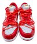 OFFWHITE (オフホワイト) NIKE (ナイキ) NIKE DUNK LOW UNIVERSITY RED バーシティレッド サイズ:27.5cm(US 9.5)：40000円