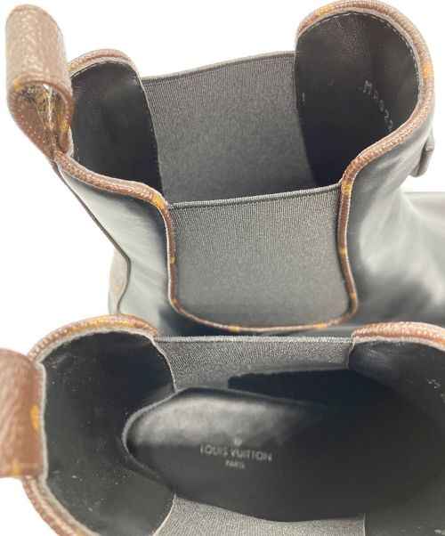 LOUIS VUITTON（ルイ ヴィトン）LOUIS VUITTON (ルイ ヴィトン) モノグラムサイドゴアブーツ ブラック サイズ:37 1/2の古着・服飾アイテム