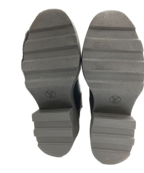 LOUIS VUITTON（ルイ ヴィトン）LOUIS VUITTON (ルイ ヴィトン) モノグラムサイドゴアブーツ ブラック サイズ:37 1/2の古着・服飾アイテム