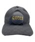 GUCCI (グッチ) GGレザーロゴパッチキャップ ブラック サイズ:XL：24800円