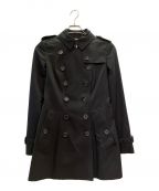 BURBERRYバーバリー）の古着「ショートトレンチコート」｜ブラック