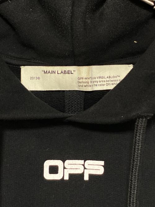 OFFWHITE（オフホワイト）OFFWHITE (オフホワイト) CARAVAGGIO ARROWS HOODIE ブラック サイズ:XLの古着・服飾アイテム