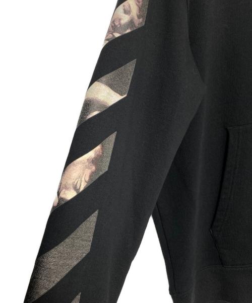 OFFWHITE（オフホワイト）OFFWHITE (オフホワイト) CARAVAGGIO ARROWS HOODIE ブラック サイズ:XLの古着・服飾アイテム