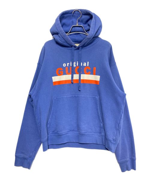 GUCCI（グッチ）GUCCI (グッチ) Original GUCCI Print Sweatshirt ブルー サイズ:Sの古着・服飾アイテム