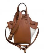 LOEWEロエベ）の古着「ハンモック ドローストリングバッグ ミニ」｜ベージュ×ブラウン