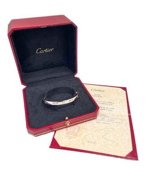 Cartier（カルティエ）Cartier (カルティエ) ハーフダイヤラブブレス サイズ:18の古着・服飾アイテム