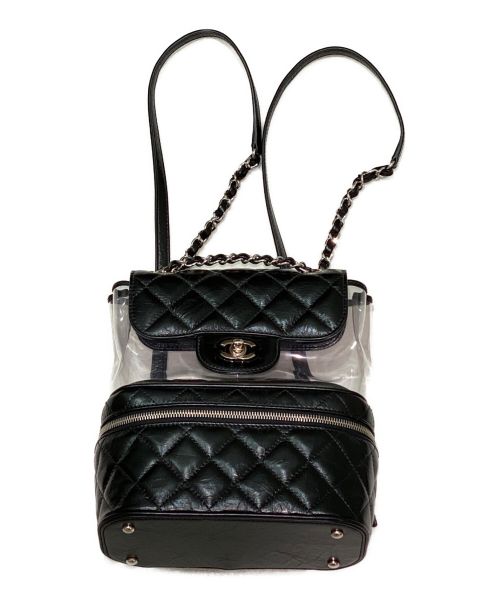 CHANEL（シャネル）CHANEL (シャネル) クリアバックパック ブラック サイズ:-の古着・服飾アイテム