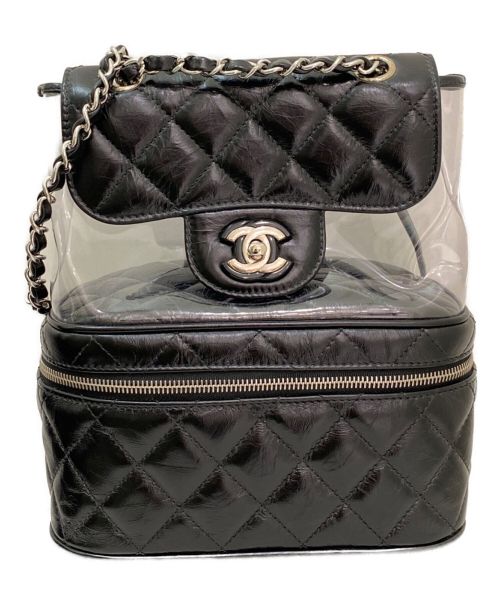 CHANEL（シャネル）CHANEL (シャネル) クリアバックパック ブラック サイズ:-の古着・服飾アイテム