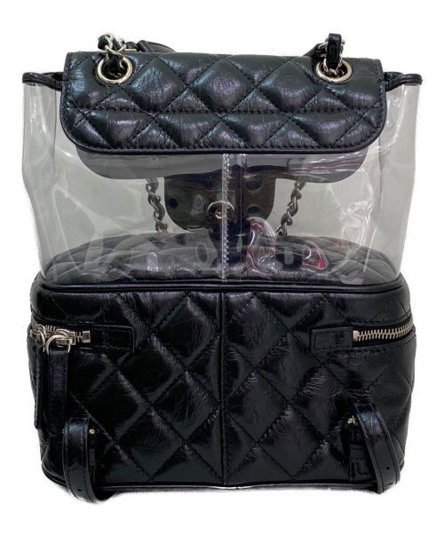 CHANEL（シャネル）CHANEL (シャネル) クリアバックパック ブラック サイズ:-の古着・服飾アイテム