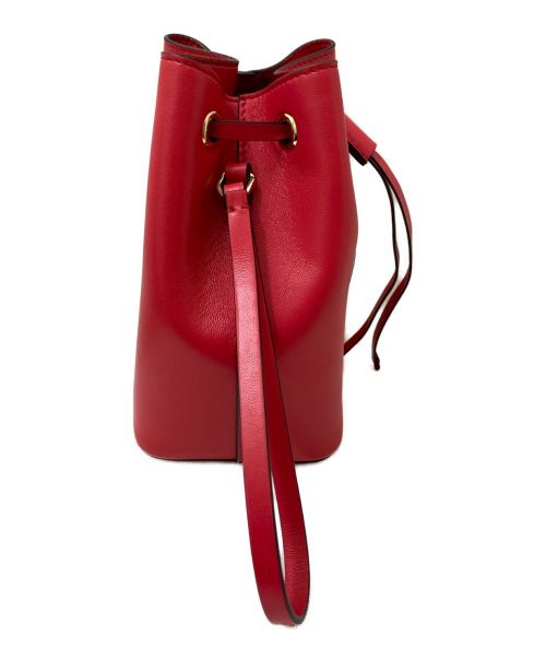 VALENTINO GARAVANI（ヴァレンティノ・ガラヴァーニ）VALENTINO GARAVANI (ヴァレンティノ・ガラヴァーニ) 巾着ハンドポーチ チェリー(レッド)の古着・服飾アイテム