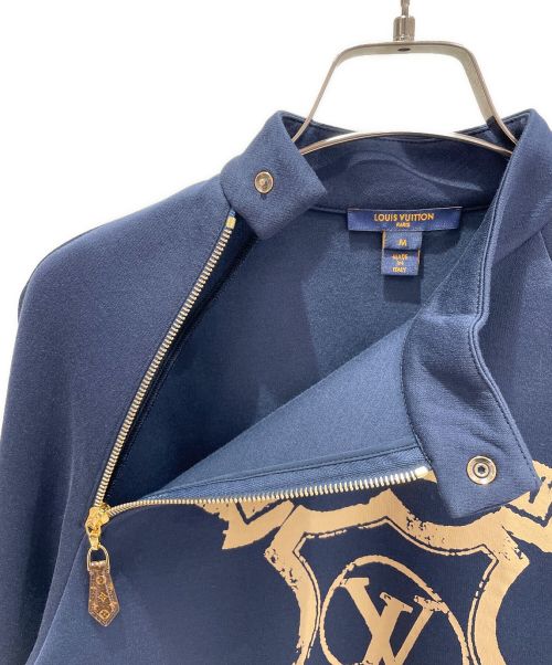 LOUIS VUITTON（ルイ ヴィトン）LOUIS VUITTON (ルイ ヴィトン) コートオブアームズ セーター ネイビー サイズ:Mの古着・服飾アイテム