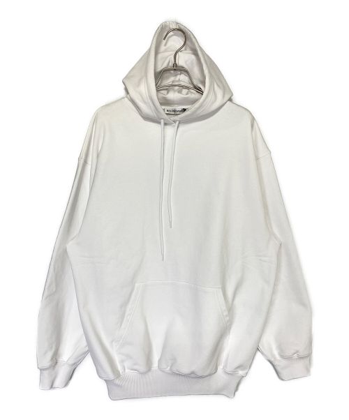 BALENCIAGA（バレンシアガ）BALENCIAGA (バレンシアガ) バックプリントプルオーバーパーカー ホワイト サイズ:Sの古着・服飾アイテム