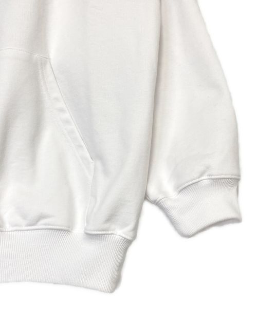 BALENCIAGA（バレンシアガ）BALENCIAGA (バレンシアガ) バックプリントプルオーバーパーカー ホワイト サイズ:Sの古着・服飾アイテム