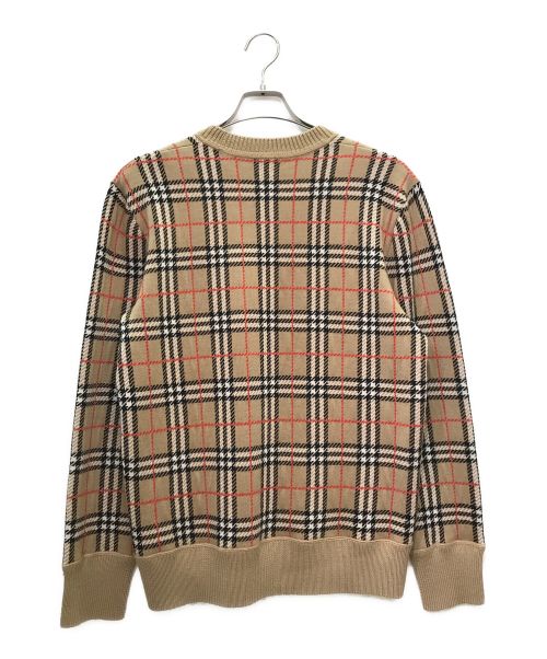 BURBERRY（バーバリー）BURBERRY (バーバリー) ノバチェックニット ベージュ サイズ:Sの古着・服飾アイテム