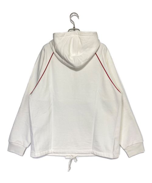 GUCCI（グッチ）GUCCI (グッチ) ウェブ＆GUCCI ラベル付き スウェットシャツ ホワイト サイズ:XSの古着・服飾アイテム