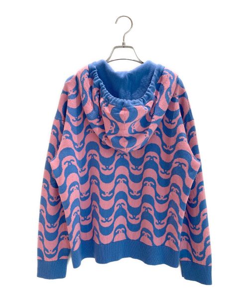 CHANEL（シャネル）CHANEL (シャネル) ココマークカシミヤニットプルオーバー ブルー×ピンク サイズ:38の古着・服飾アイテム