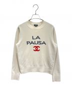 CHANELシャネル）の古着「LA PAUSAカシミヤニット」｜ホワイト