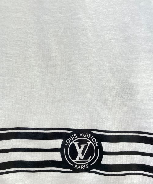 LOUIS VUITTON（ルイ ヴィトン）LOUIS VUITTON (ルイ ヴィトン) ロゴ チェーン 半袖Tシャツ ホワイト サイズ:XSの古着・服飾アイテム