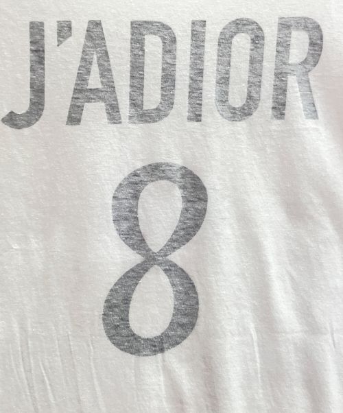 Christian Dior（クリスチャン ディオール）Christian Dior (クリスチャン ディオール) J'ADIOR プリントTシャツ ホワイト サイズ:Sの古着・服飾アイテム