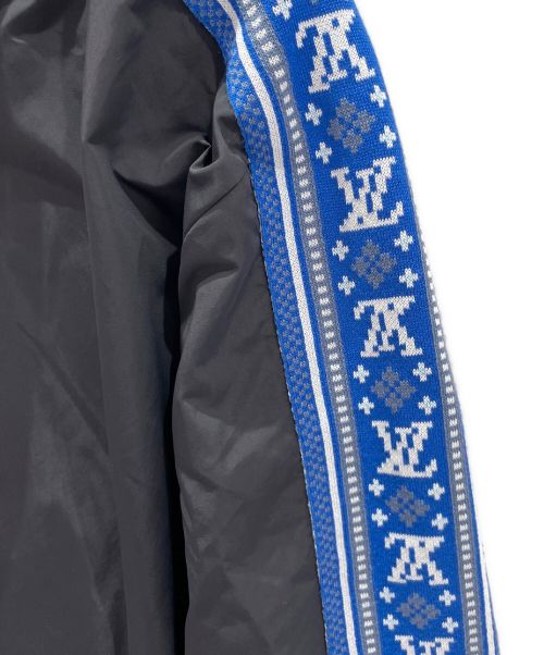 LOUIS VUITTON（ルイ ヴィトン）LOUIS VUITTON (ルイ ヴィトン) ラインロゴジャケット ブラック×ブルー サイズ:XLの古着・服飾アイテム