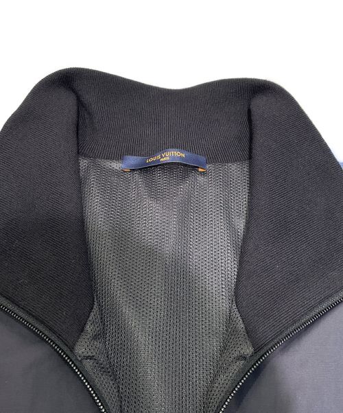 LOUIS VUITTON（ルイ ヴィトン）LOUIS VUITTON (ルイ ヴィトン) ラインロゴジャケット ブラック×ブルー サイズ:XLの古着・服飾アイテム