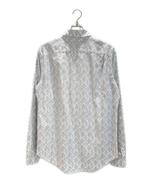 LOUIS VUITTON（ルイ ヴィトン）LOUIS VUITTON (ルイ ヴィトン) モノグラムフラワーパターン コットン長袖シャツ ホワイト サイズ:Lの古着・服飾アイテム