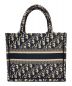 Christian Dior (クリスチャン ディオール) ブックトートスモールバッグ アイボリー×ネイビー：290000円