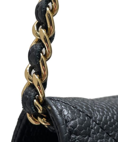 CHANEL（シャネル）CHANEL (シャネル) マトラッセチェーンショルダーウォレット ブラック サイズ:19の古着・服飾アイテム