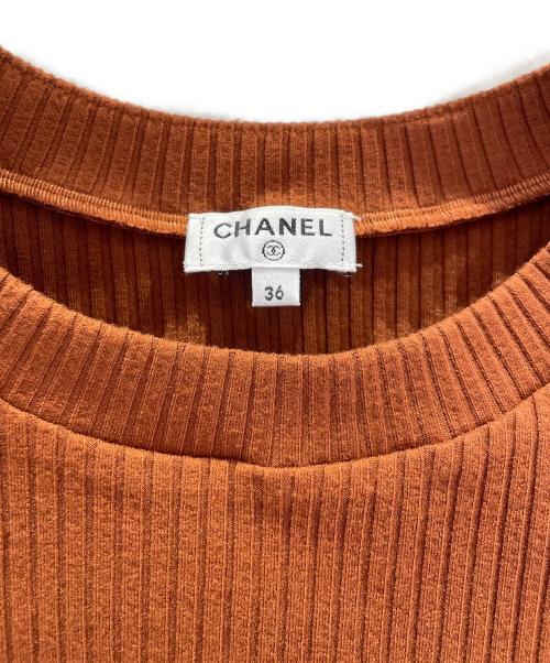 CHANEL（シャネル）CHANEL (シャネル) マリンボタンニット ブラウン サイズ:36の古着・服飾アイテム