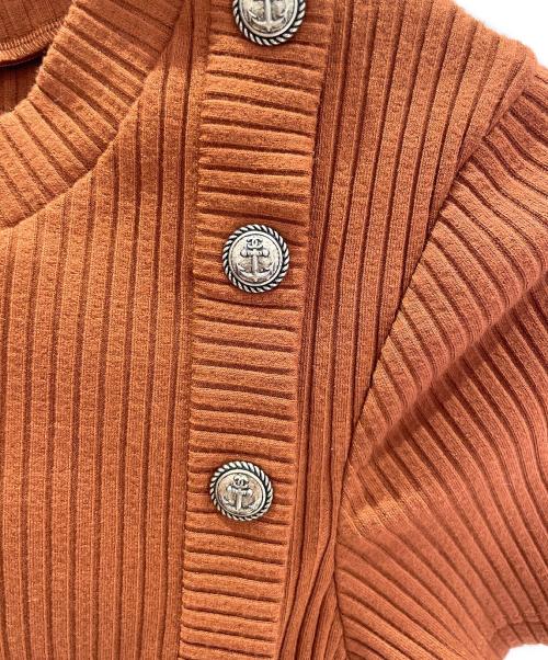 CHANEL（シャネル）CHANEL (シャネル) マリンボタンニット ブラウン サイズ:36の古着・服飾アイテム
