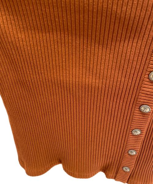 CHANEL（シャネル）CHANEL (シャネル) マリンボタンニット ブラウン サイズ:36の古着・服飾アイテム
