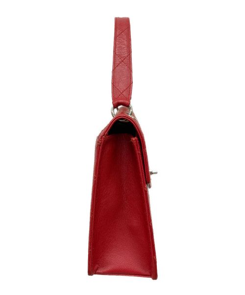 CHANEL（シャネル）CHANEL (シャネル) ハンドバッグ マトラッセ キャビアスキン レッドの古着・服飾アイテム