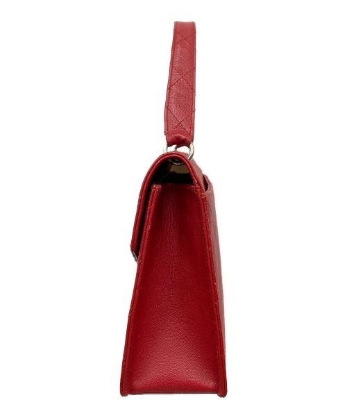 CHANEL（シャネル）CHANEL (シャネル) ハンドバッグ マトラッセ キャビアスキン レッドの古着・服飾アイテム