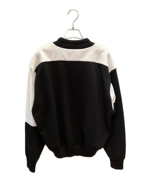LOUIS VUITTON（ルイ ヴィトン）LOUIS VUITTON (ルイ ヴィトン) パッチロゴ ミックスニット ブラック サイズ:Sの古着・服飾アイテム