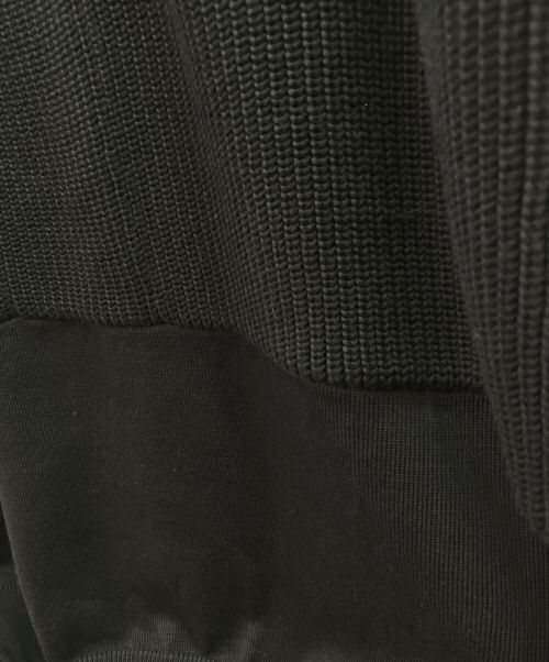 LOUIS VUITTON（ルイ ヴィトン）LOUIS VUITTON (ルイ ヴィトン) パッチロゴ ミックスニット ブラック サイズ:Sの古着・服飾アイテム