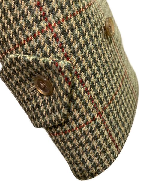 ANATOMICA（アナトミカ）ANATOMICA (アナトミカ) リバーシブル チェック シングルラグランコート グリーン サイズ:48の古着・服飾アイテム