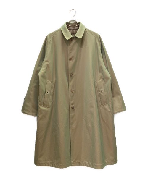 ANATOMICA（アナトミカ）ANATOMICA (アナトミカ) リバーシブル チェック シングルラグランコート グリーン サイズ:48の古着・服飾アイテム