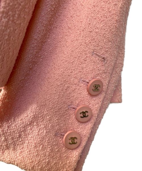 CHANEL（シャネル）CHANEL (シャネル) ツイードジャケット ピンク サイズ:40の古着・服飾アイテム