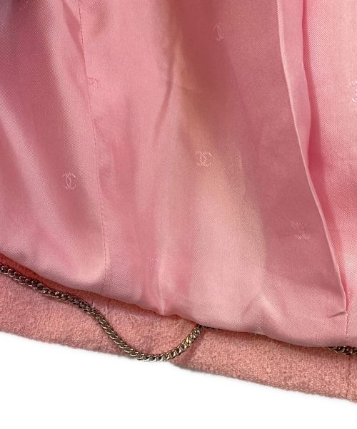 CHANEL（シャネル）CHANEL (シャネル) ツイードジャケット ピンク サイズ:40の古着・服飾アイテム