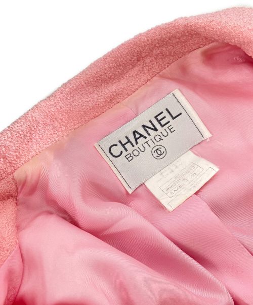 CHANEL（シャネル）CHANEL (シャネル) ツイードジャケット ピンク サイズ:40の古着・服飾アイテム